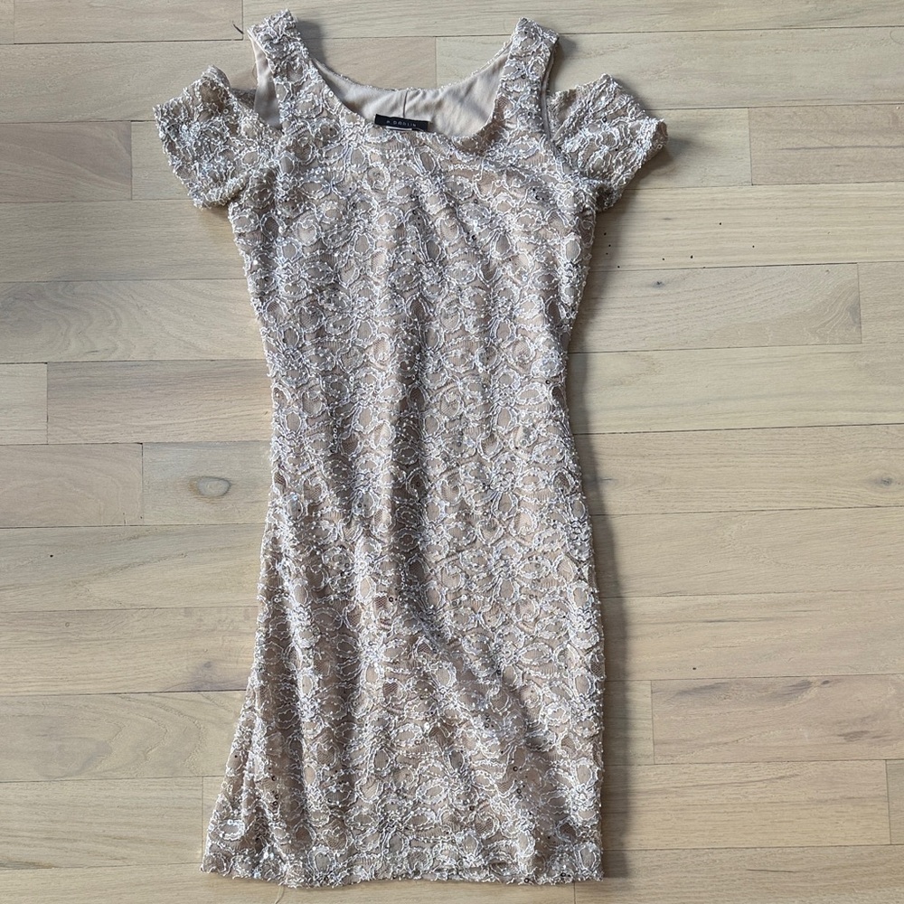B Darlin Lace Dress in Cream